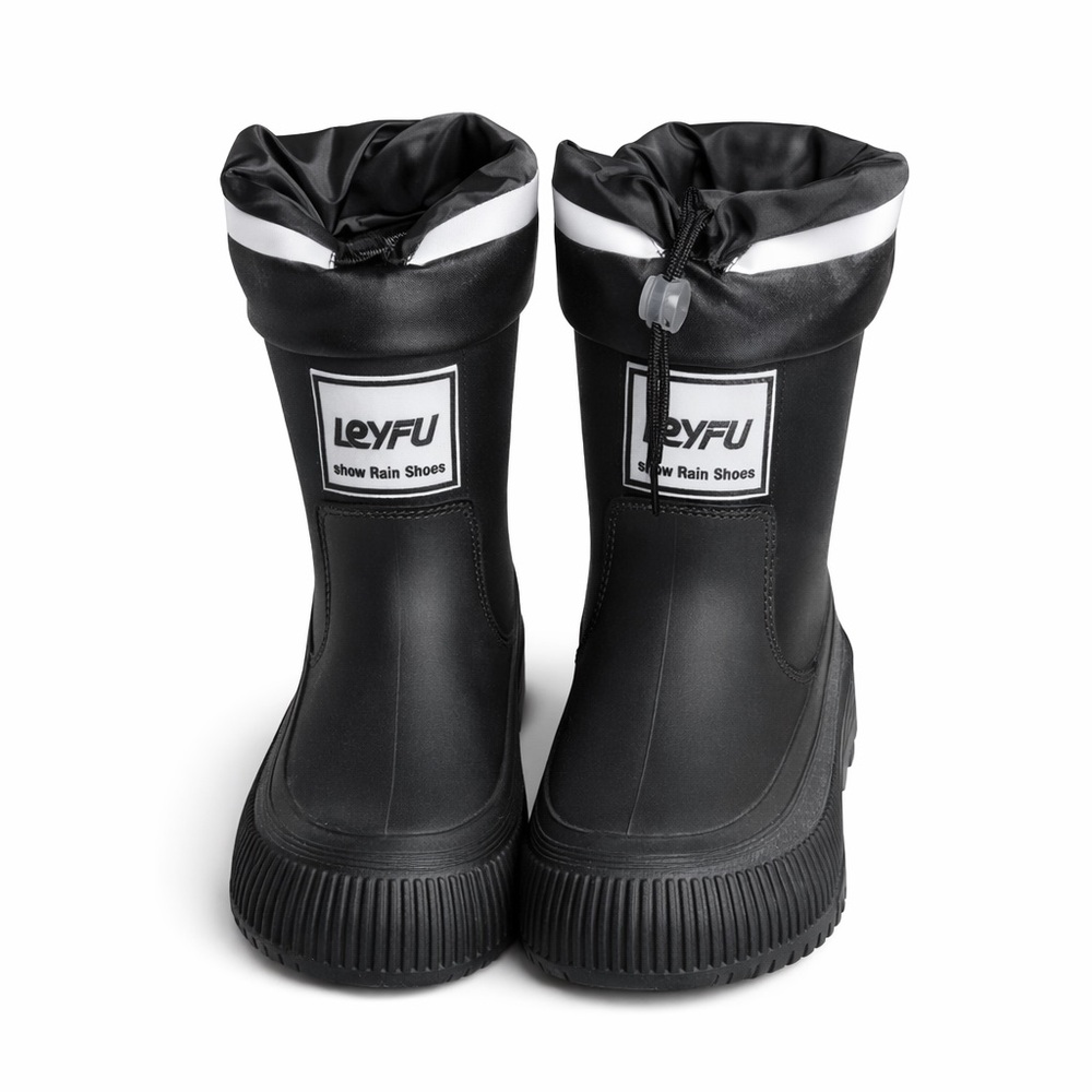 Leyfu Black Snow Boots